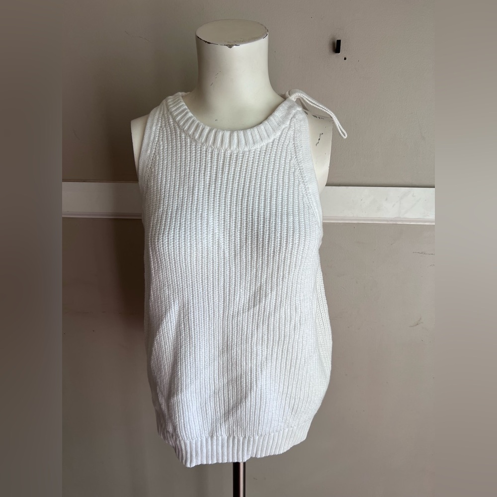 GAP White Knit Tank Top